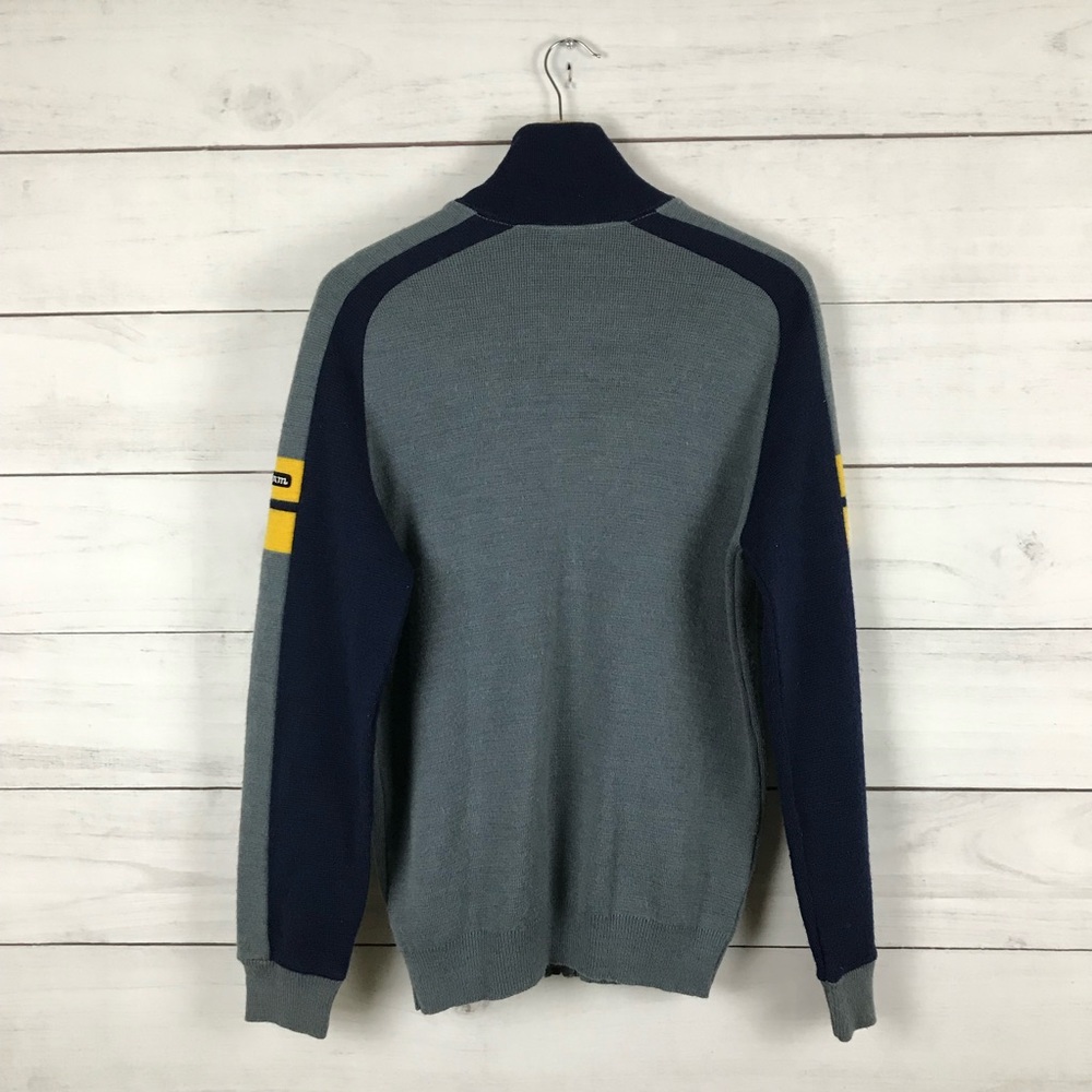 Vintage 1988 Olympics Winter Games White Ram Full Zip Sweater - Picture 2 of 5
